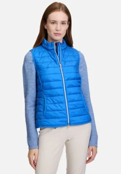 Betty Barclay Westen*Steppweste mit Reißverschluss mittelblau