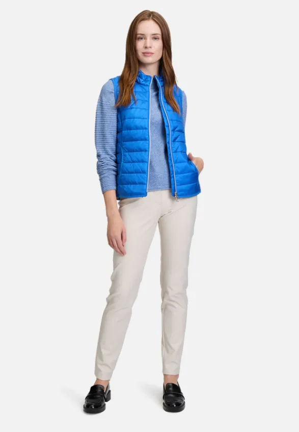 Betty Barclay Westen*Steppweste mit Reißverschluss mittelblau