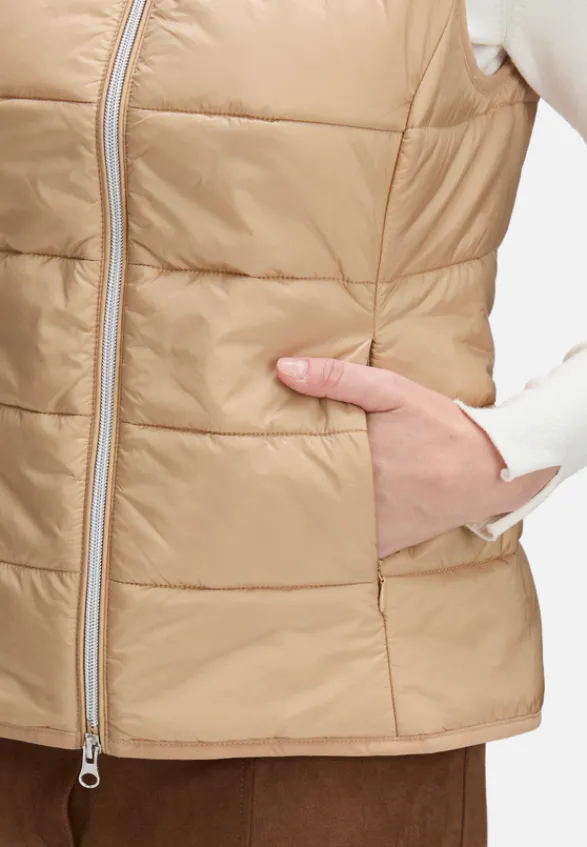 Betty Barclay Westen*Steppweste mit Reißverschluss Beige