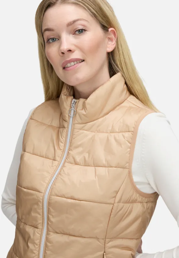 Betty Barclay Westen*Steppweste mit Reißverschluss Beige