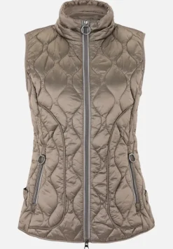 Betty Barclay Westen*Steppweste mit Stehkragen Taupe