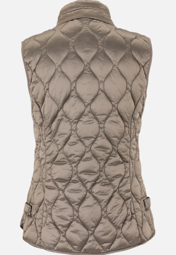 Betty Barclay Westen*Steppweste mit Stehkragen Taupe