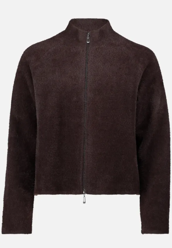 Betty Barclay Strick|Jacken*Strick-Cardigan mit Reißverschluss Light Maroon