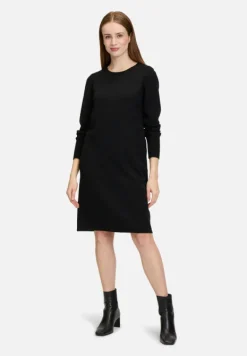 Betty Barclay Basics|Kleider*Strickkleid mit Rundhalsausschnitt Schwarz