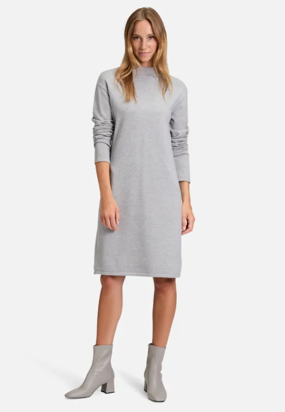 Betty Barclay Kleider*Strickkleid mit Stehkragen Light Silver Melange