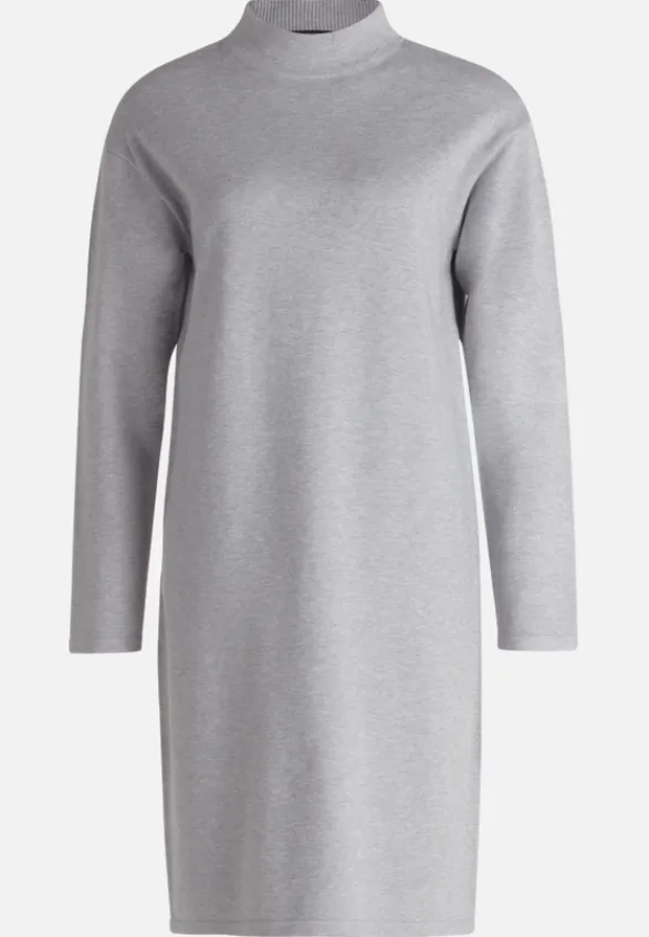 Betty Barclay Kleider*Strickkleid mit Stehkragen Light Silver Melange