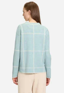 Betty Barclay Strick*Strickpullover kariert Patch Mint/Beige