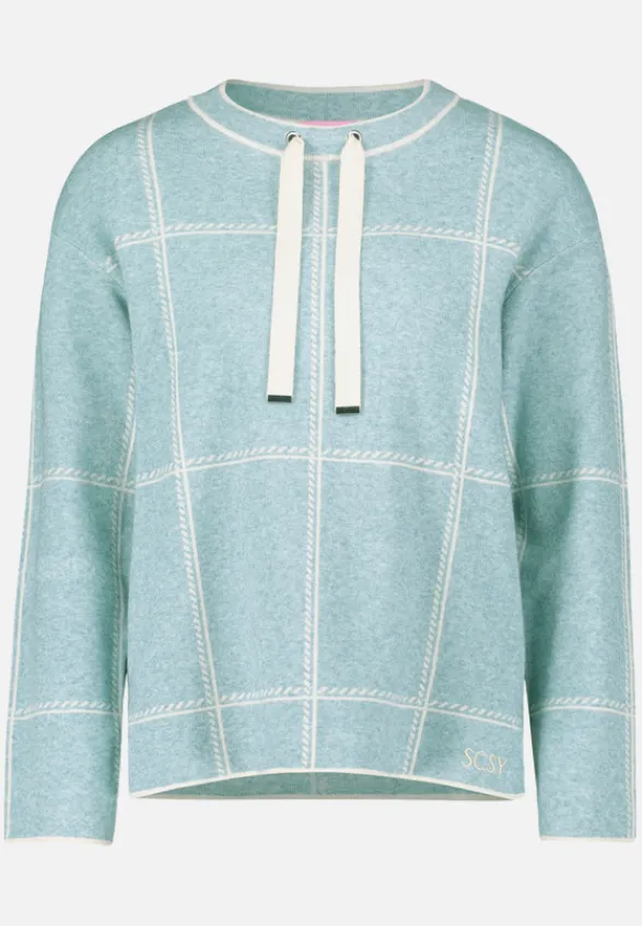 Betty Barclay Strick*Strickpullover kariert Patch Mint/Beige
