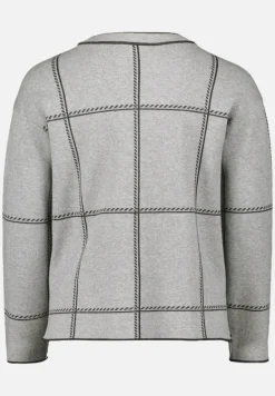 Betty Barclay Strick*Strickpullover kariert Patch Grey/Grey