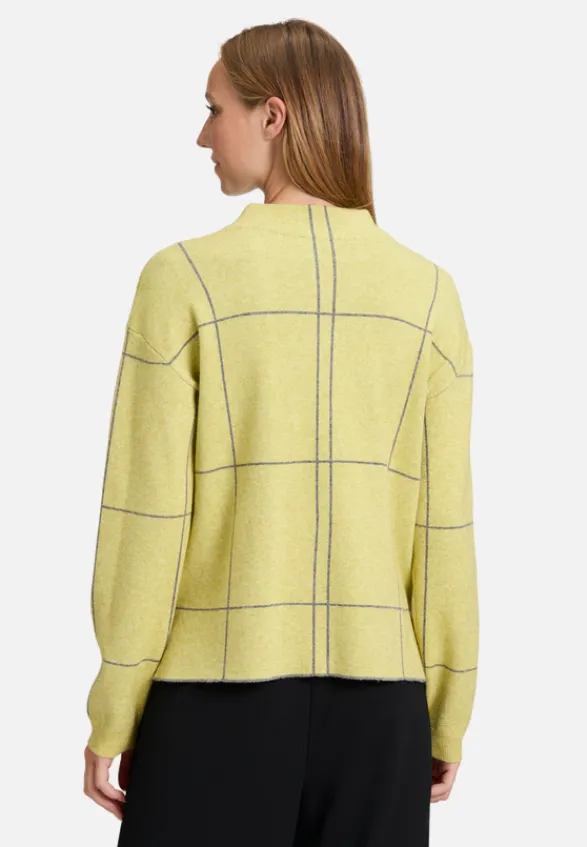 Betty Barclay Strick*Strickpullover kariert Patch Green/Grey