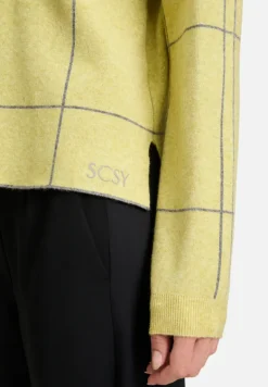 Betty Barclay Strick*Strickpullover kariert Patch Green/Grey