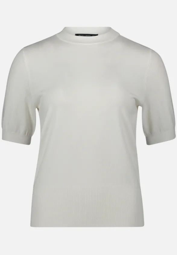 Betty Barclay Basics|Strick*Strickpullover kurzarm Rohweiß