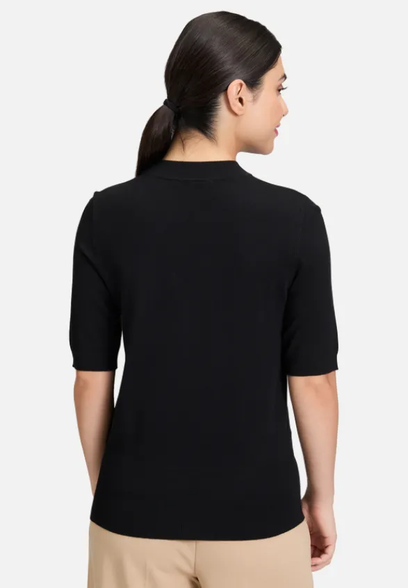 Betty Barclay Basics|Strick*Strickpullover kurzarm Schwarz