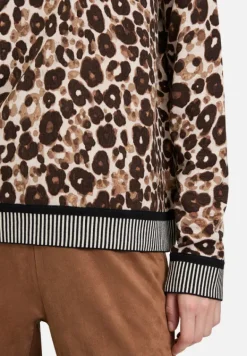 Betty Barclay Strick*Strickpullover mit Animalprint Taupe/Beige