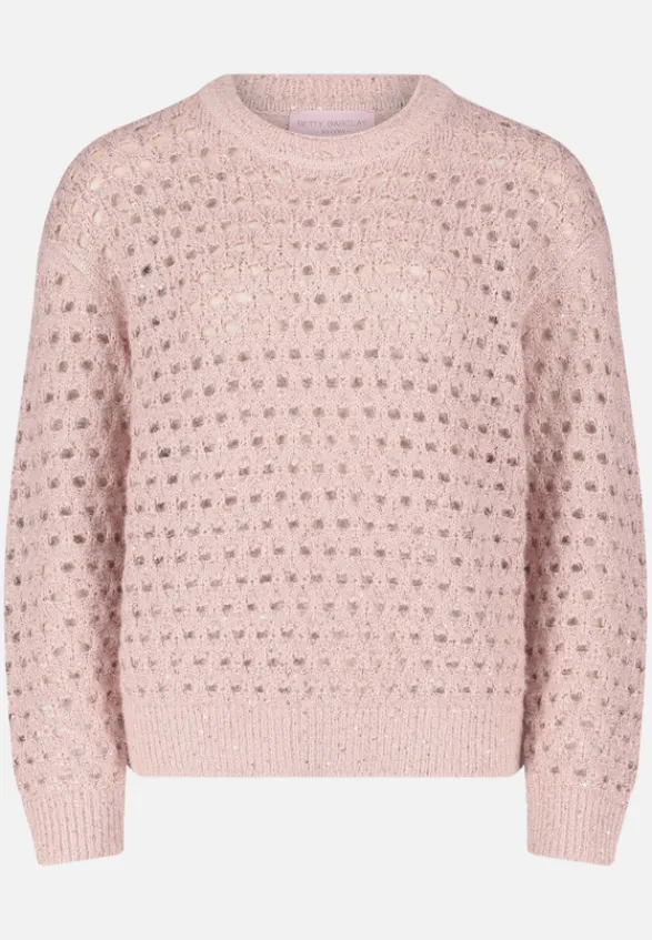 Betty Barclay Strick*Strickpullover mit Effektgarn Pale Mauve