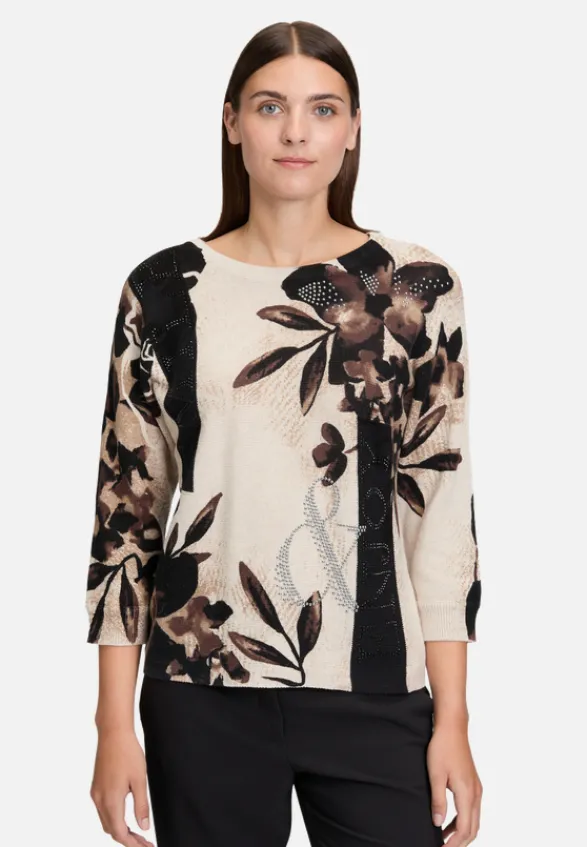 Betty Barclay Strick*Strickpullover mit Fledermausärmeln Beige/Braun