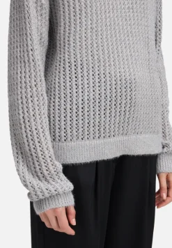 Betty Barclay Strick*Strickpullover mit hohem Kragen grau