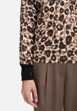 Betty Barclay Strick*Strickpullover mit Jacquard Taupe/Beige