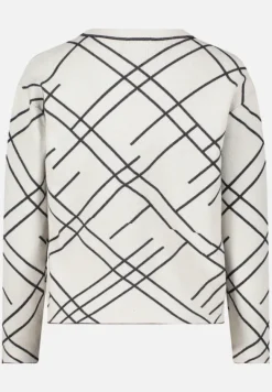 Betty Barclay Strick*Strickpullover mit Jacquard Patch Beige/Grey