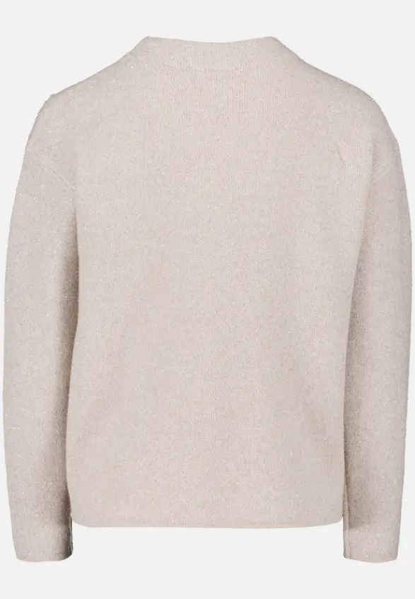 Betty Barclay Strick*Strickpullover mit Jacquard Taupe Melange