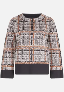 Betty Barclay Strick*Strickpullover mit Jacquard Grey/Brown