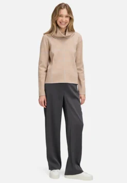 Betty Barclay Strick*Strickpullover mit Lurexfaden Patch Beige/Grey
