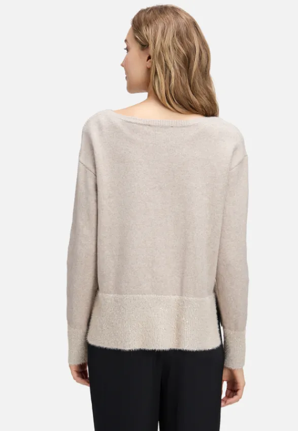 Betty Barclay Strick*Strickpullover mit Pailletten Taupe Melange