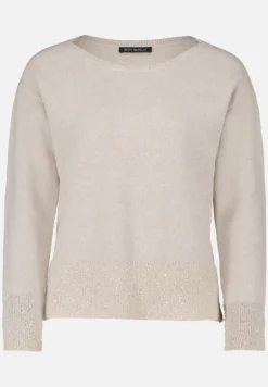 Betty Barclay Strick*Strickpullover mit Pailletten Taupe Melange
