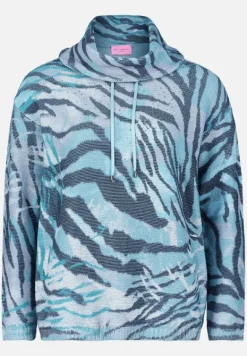 Betty Barclay Strick*Strickpullover mit Print Mint/Grey