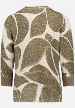 Betty Barclay Strick*Strickpullover mit Print Khaki/Nature