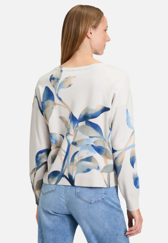 Betty Barclay Strick*Strickpullover mit Print Grey/Blue