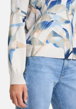 Betty Barclay Strick*Strickpullover mit Print Grey/Blue