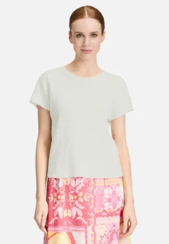 Betty Barclay Shirts*Strukturshirt mit U-Boot-Ausschnitt Rohweiß