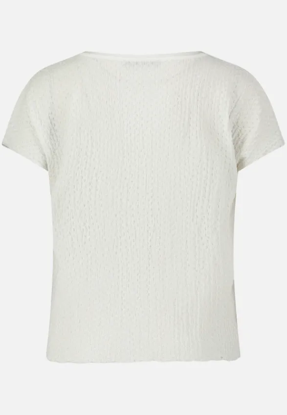 Betty Barclay Shirts*Strukturshirt mit U-Boot-Ausschnitt Rohweiß