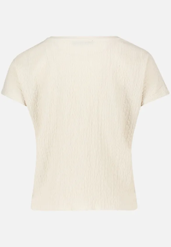 Betty Barclay Shirts*Strukturshirt mit U-Boot-Ausschnitt beige