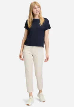 Betty Barclay Shirts*Strukturshirt mit U-Boot-Ausschnitt dunkelblau