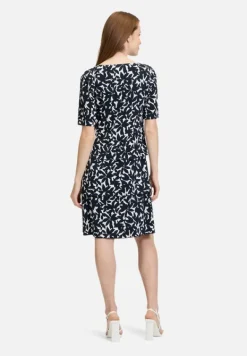 Betty Barclay Kleider*Stufenkleid kurzarm Dunkelblau/Weiß