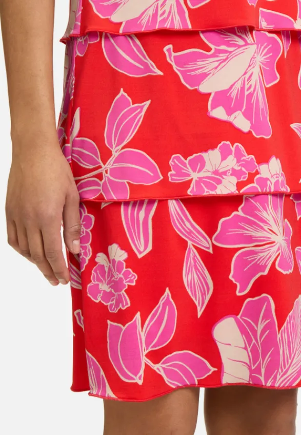 Betty Barclay Kleider*Stufenkleid kurzarm Red/Purple