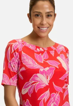 Betty Barclay Kleider*Stufenkleid kurzarm Red/Purple
