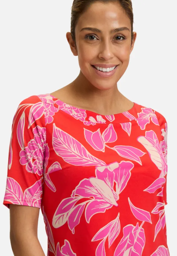 Betty Barclay Kleider*Stufenkleid kurzarm Red/Purple