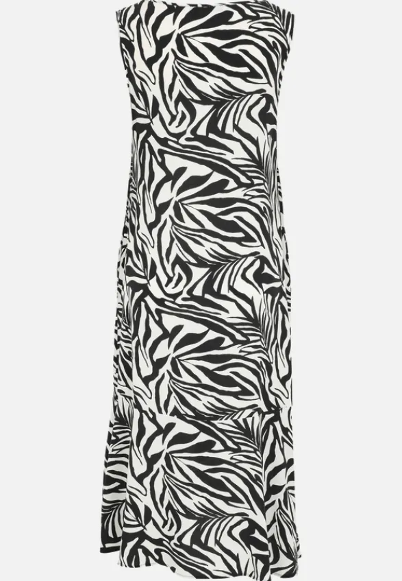 Betty Barclay Kleider|Festliche Mode*Stufenkleid weiter Ausschnitt Schwarz/Weiß