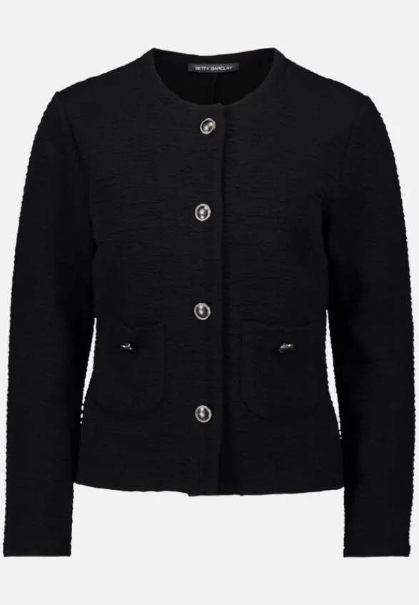 Betty Barclay Business Kleidung|Blazer*Sweatjacke mit Knöpfen Schwarz