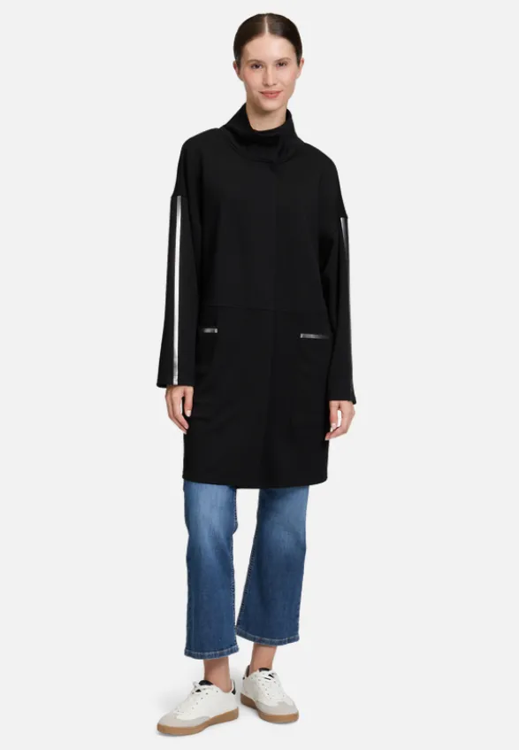 Betty Barclay Mäntel*Sweatmantel mit Stehkragen Schwarz