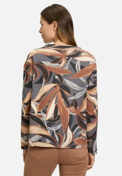 Betty Barclay Sweatshirts*Sweatshirt mit hohem Kragen Grey/Brown