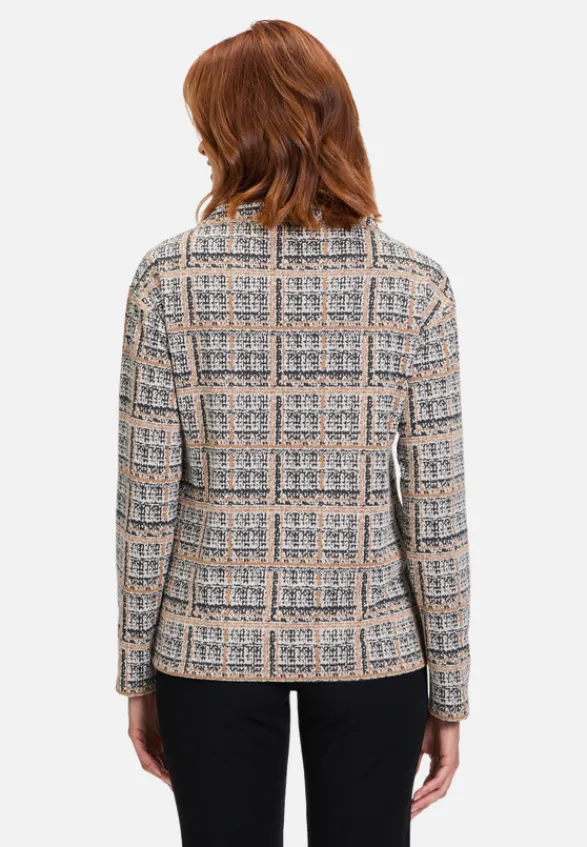 Betty Barclay Sweatshirts*Sweatshirt mit Kragen Grau/Beige