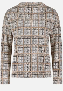 Betty Barclay Sweatshirts*Sweatshirt mit Kragen Grau/Beige
