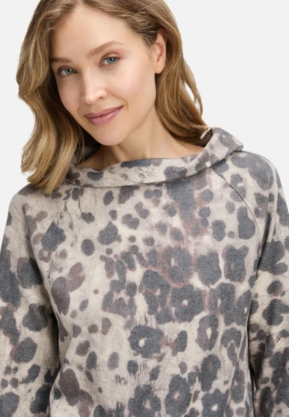 Betty Barclay Sweatshirts*Sweatshirt mit Kragen Beige/Taupe