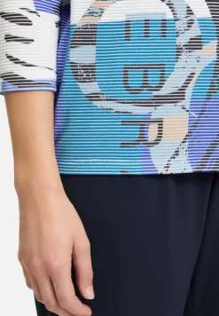Betty Barclay Sweatshirts*Sweatshirt mit Rippenstruktur Blue/Petrol