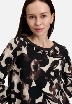 Betty Barclay Shirts*Sweatshirt mit Rippenstruktur Beige/Braun