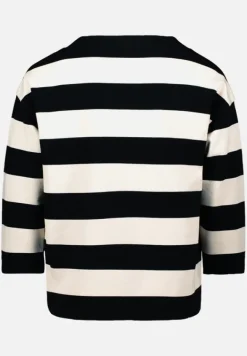 Betty Barclay Sweatshirts*Sweatshirt mit Stehkragen Schwarz/Beige